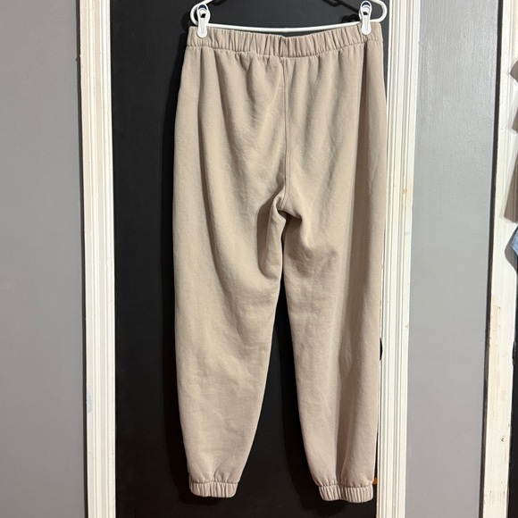 Hollister Adjustable-Rise Fleece Tan Comfy Cozy Sweatpants Size: L - Picture 2 of 6